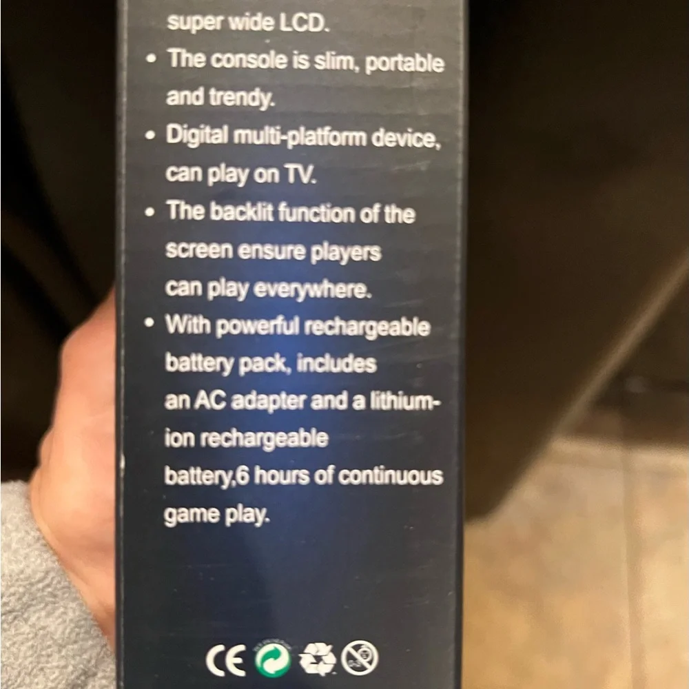 Handheld Game Console - Black